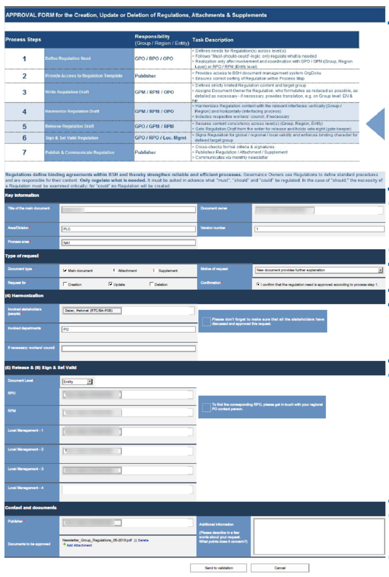 Digitalizing Approval Process in BSH world-wide